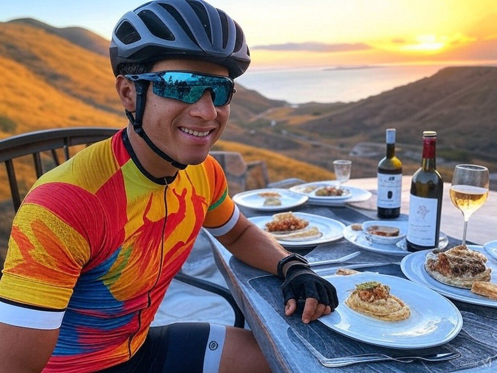 Ciclistas en el Paseo Ciclista Rosarito-Ensenada